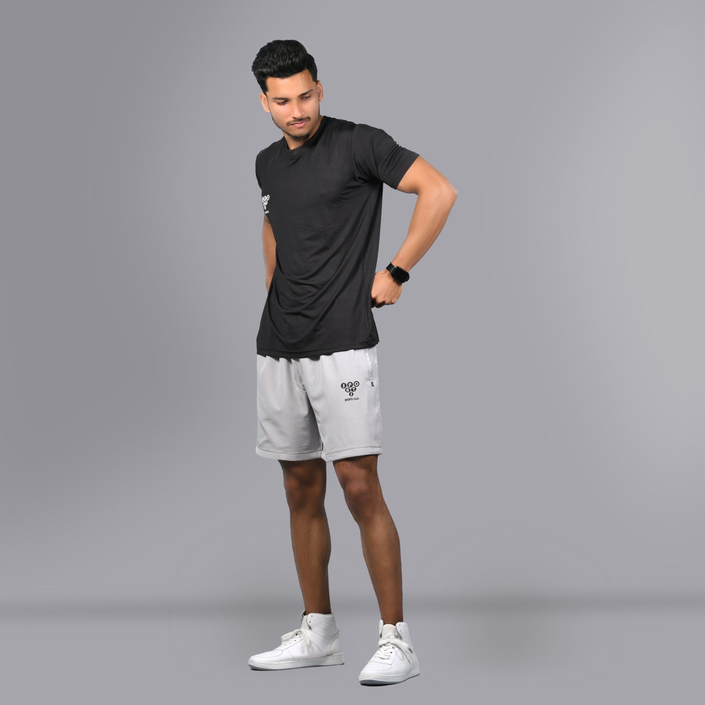 Mesh Shorts (Light Grey) - SPORTS VILLA