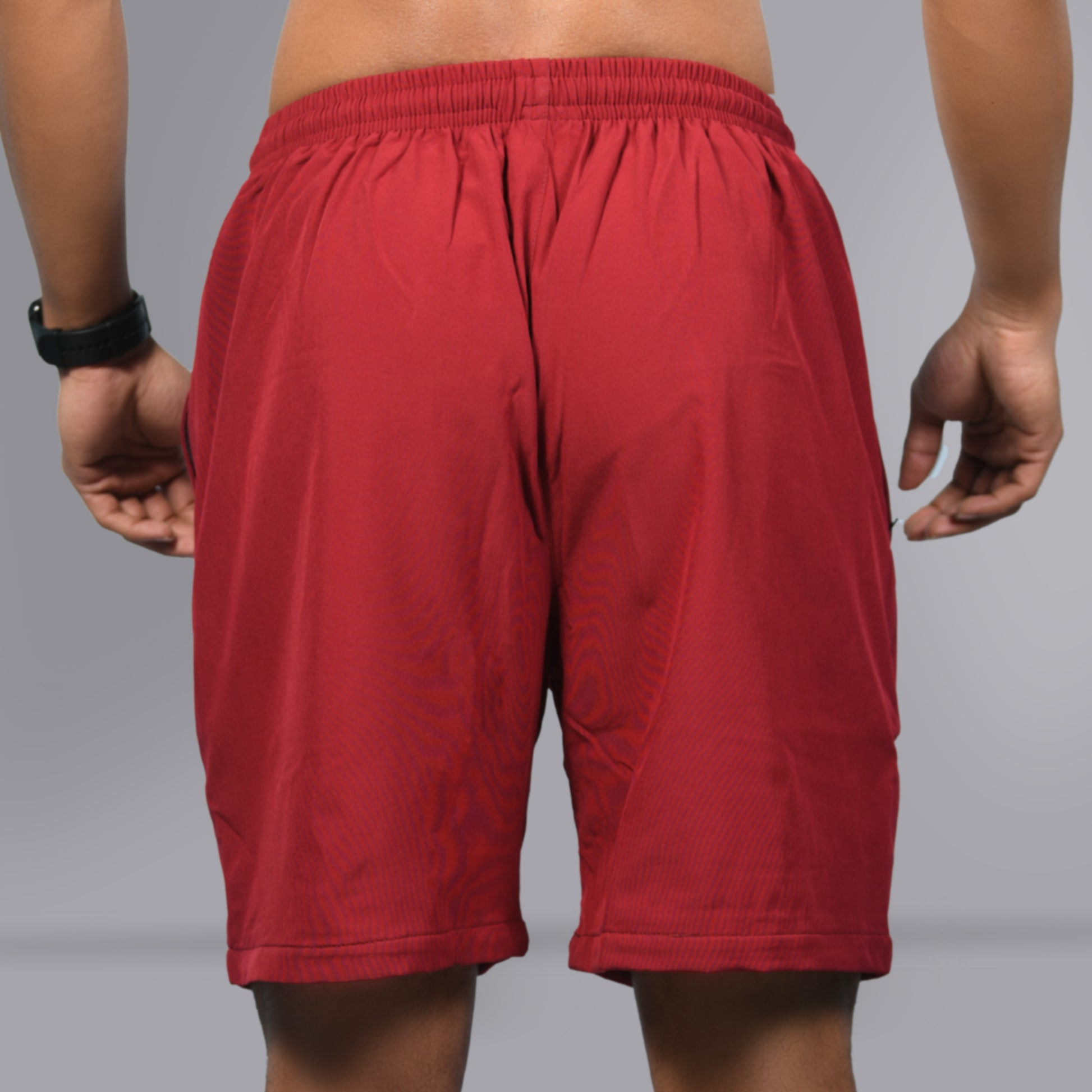 Mesh Shorts (Maroon) - SPORTS VILLA