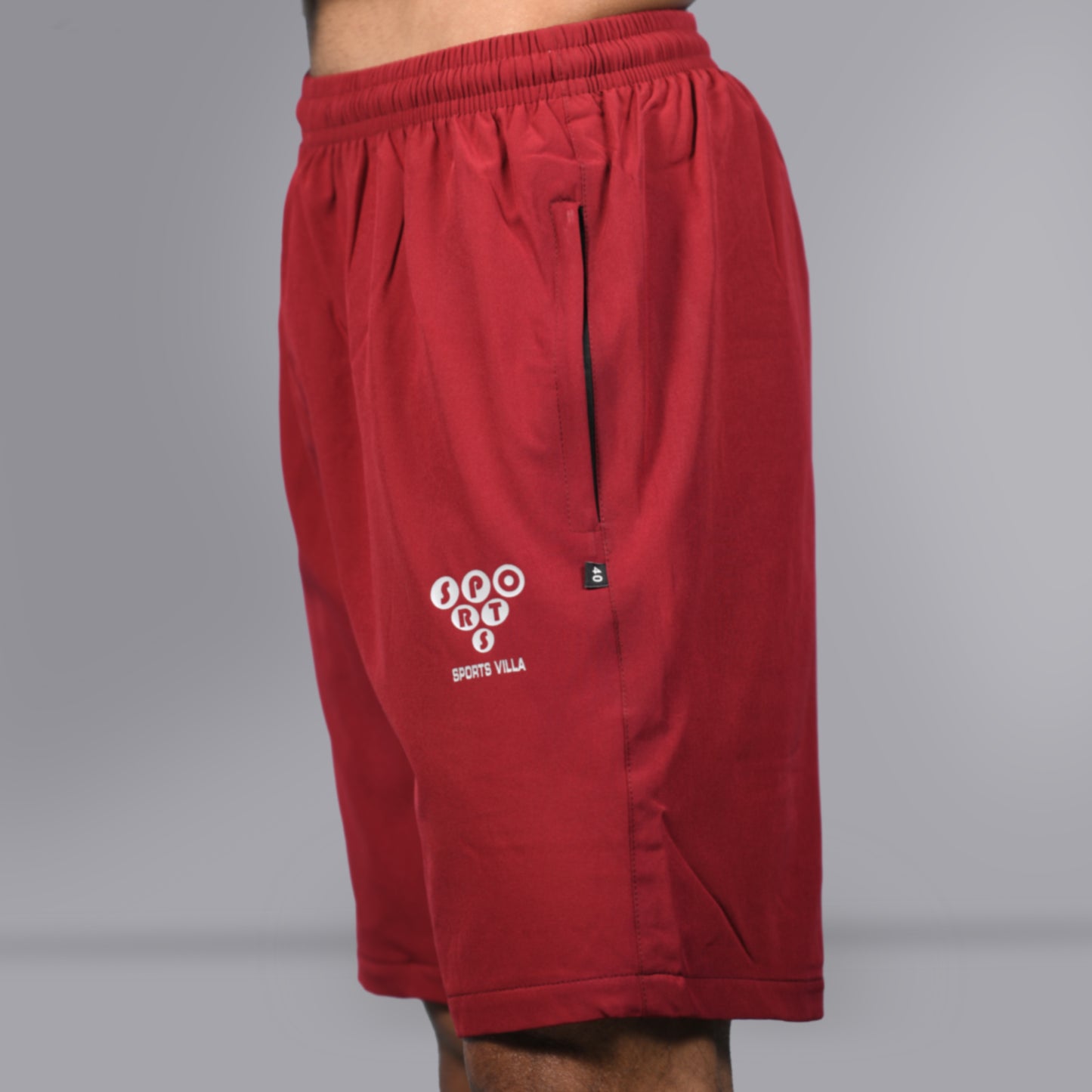 Mesh Shorts (Maroon) - SPORTS VILLA