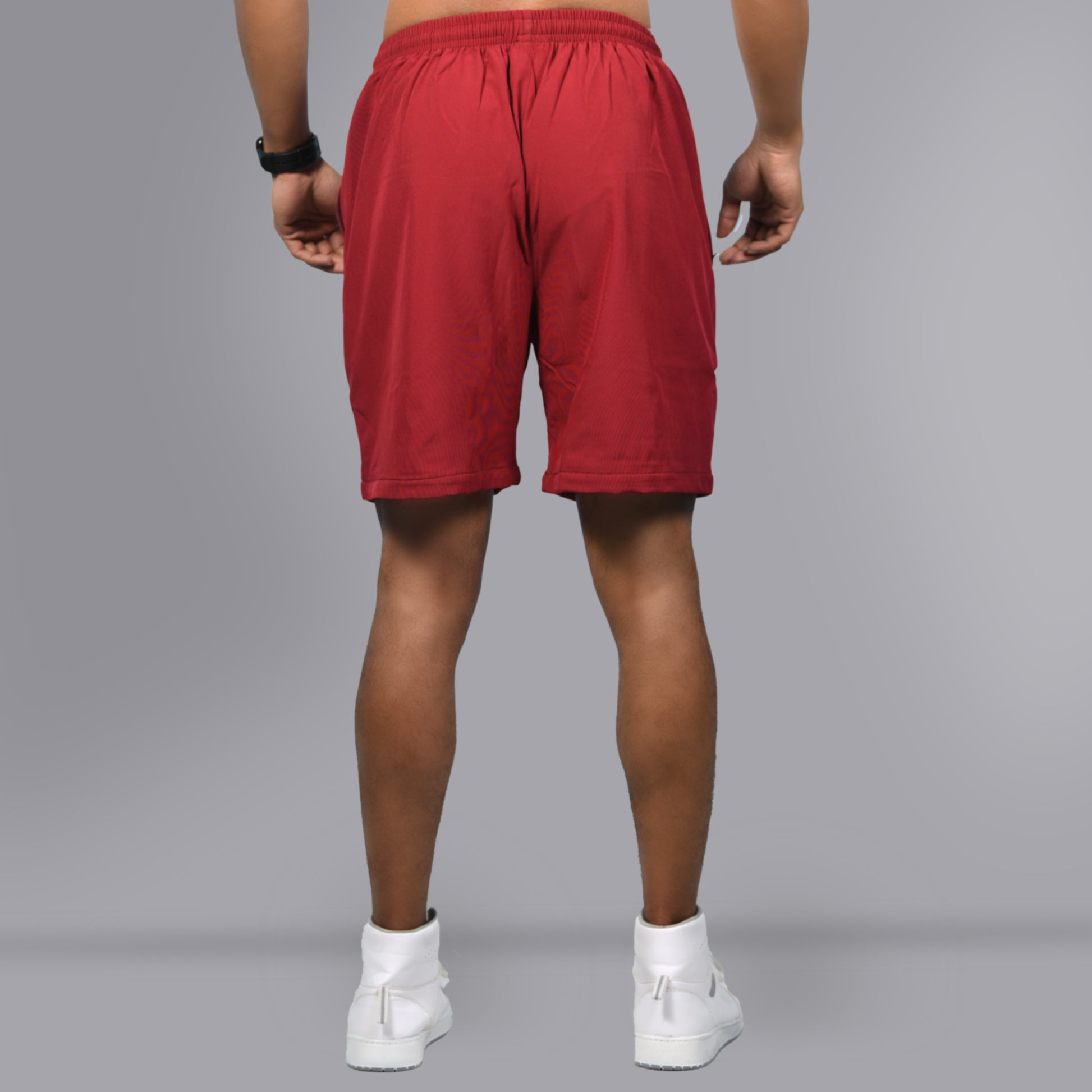 Mesh Shorts (Maroon) - SPORTS VILLA