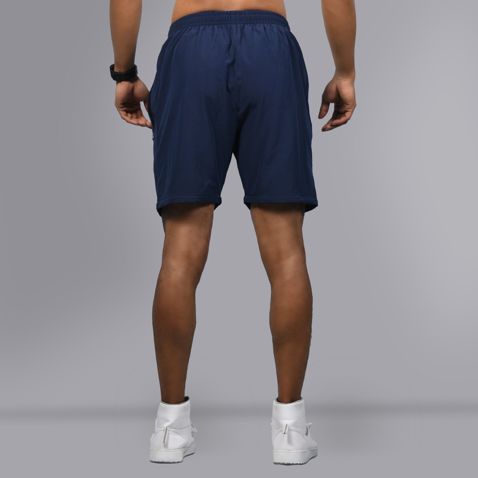NOM Shorts (Navy Blue) - SPORTS VILLA
