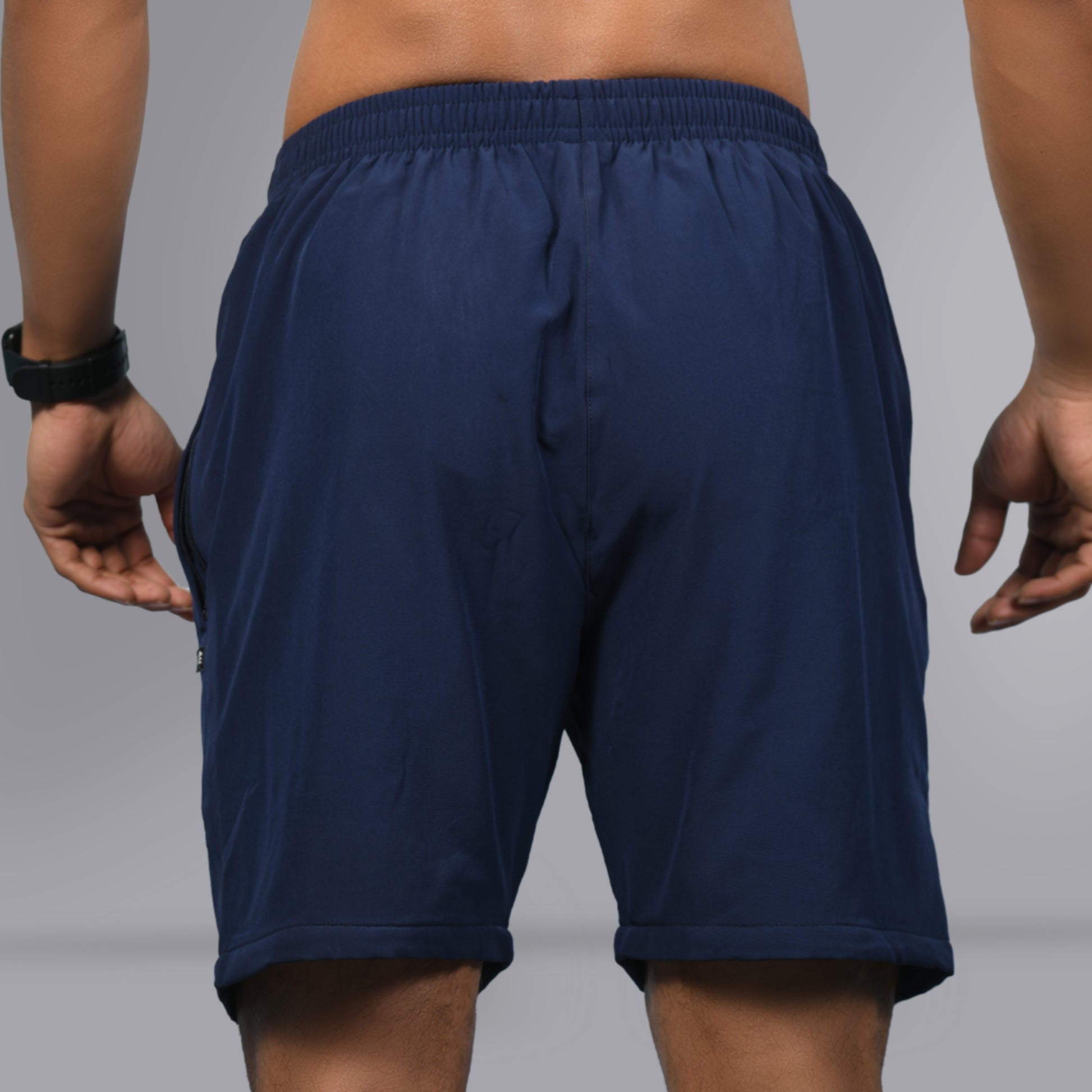 Mesh Shorts (Navy Blue) - SPORTS VILLA