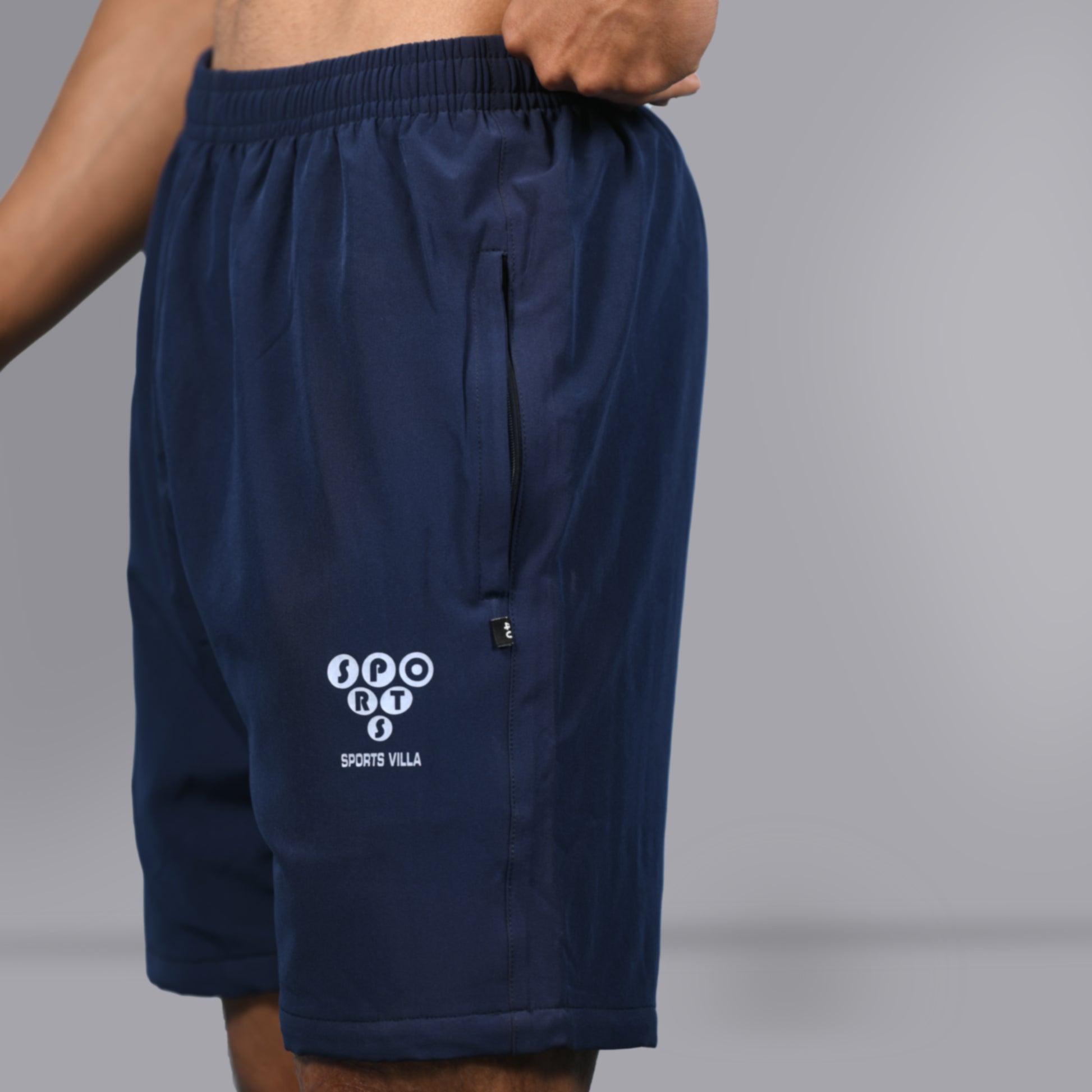 Mesh Shorts (Navy Blue) - SPORTS VILLA