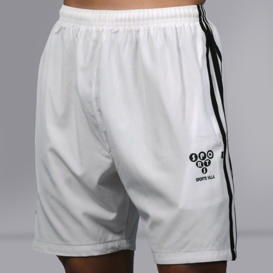 NOM Shorts (Striped White) - SPORTS VILLA