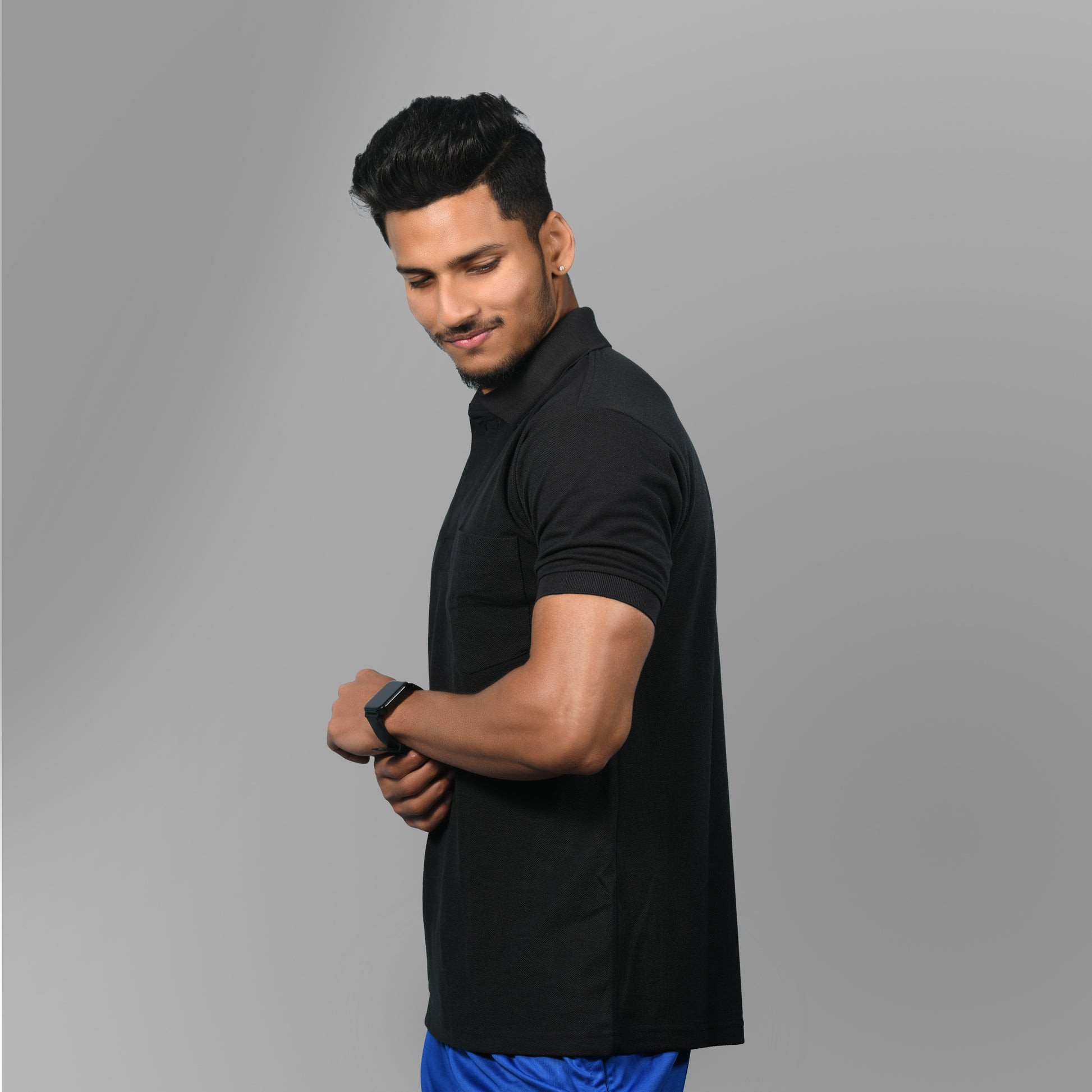 Cotton Tshirts (Black) - SPORTS VILLA