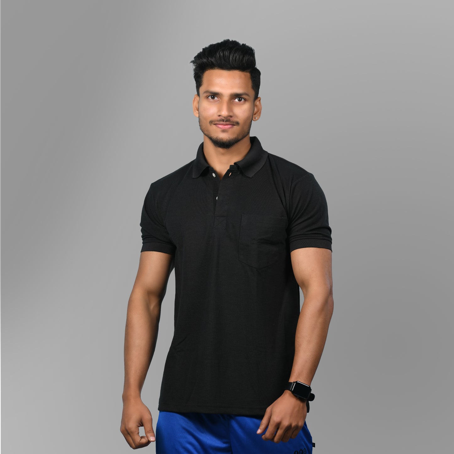 Cotton Tshirts (Black) - SPORTS VILLA
