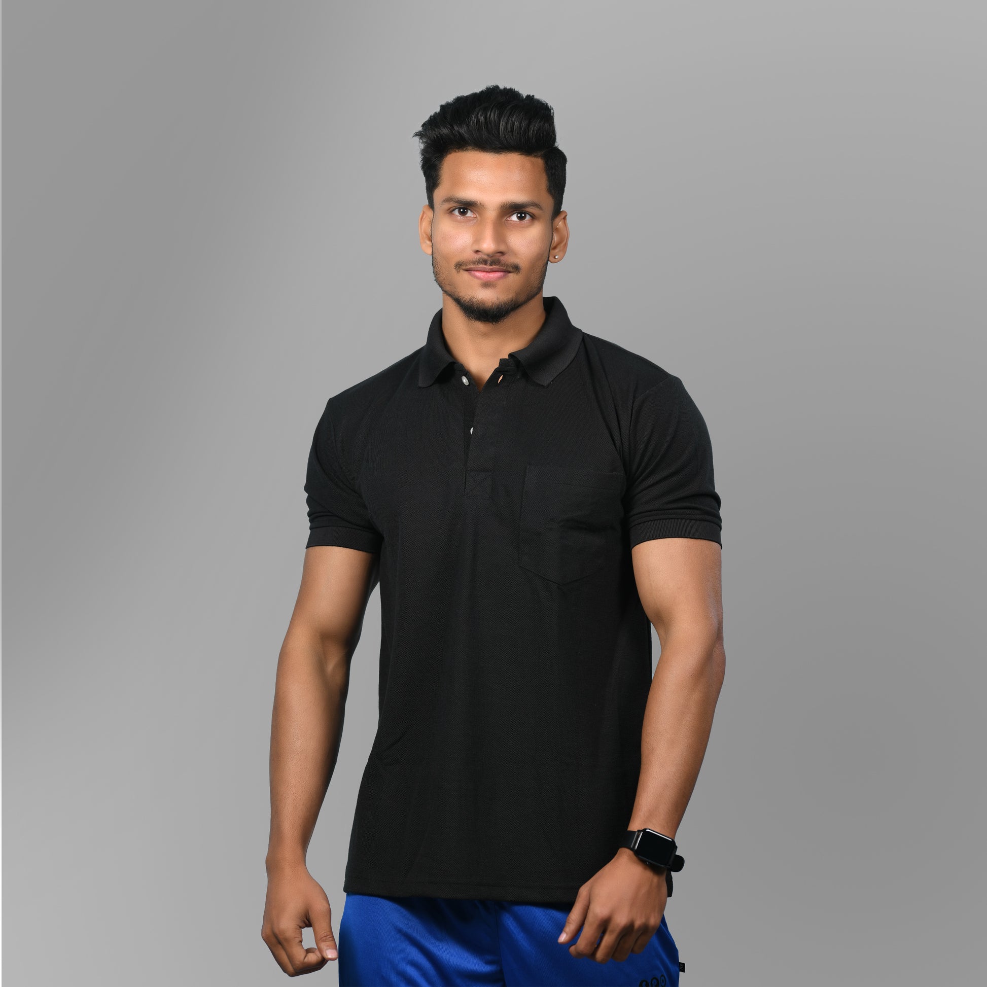 Cotton Tshirts (Black) - SPORTS VILLA