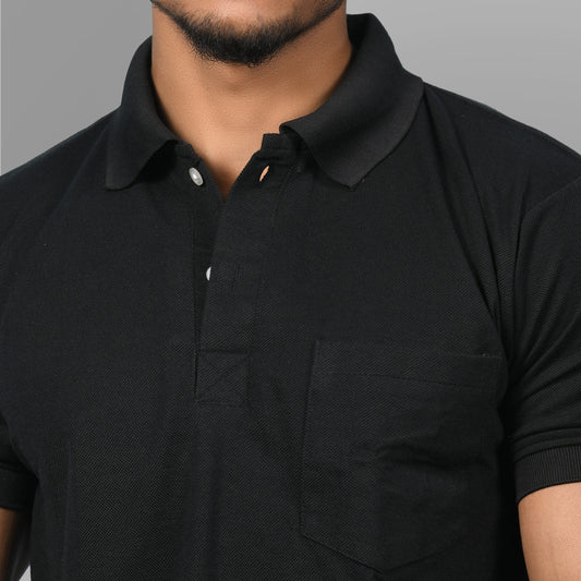 Cotton Tshirts (Black) - SPORTS VILLA