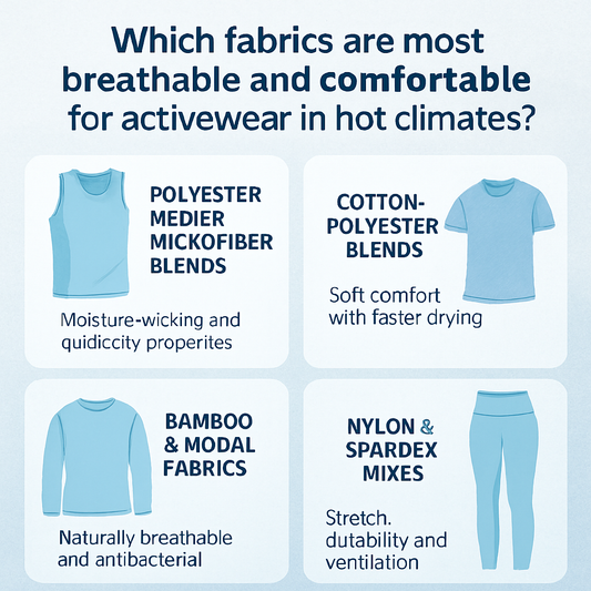 Which Fabrics Are Most Breathable and Comfortable for Activewear in Hot Climates?