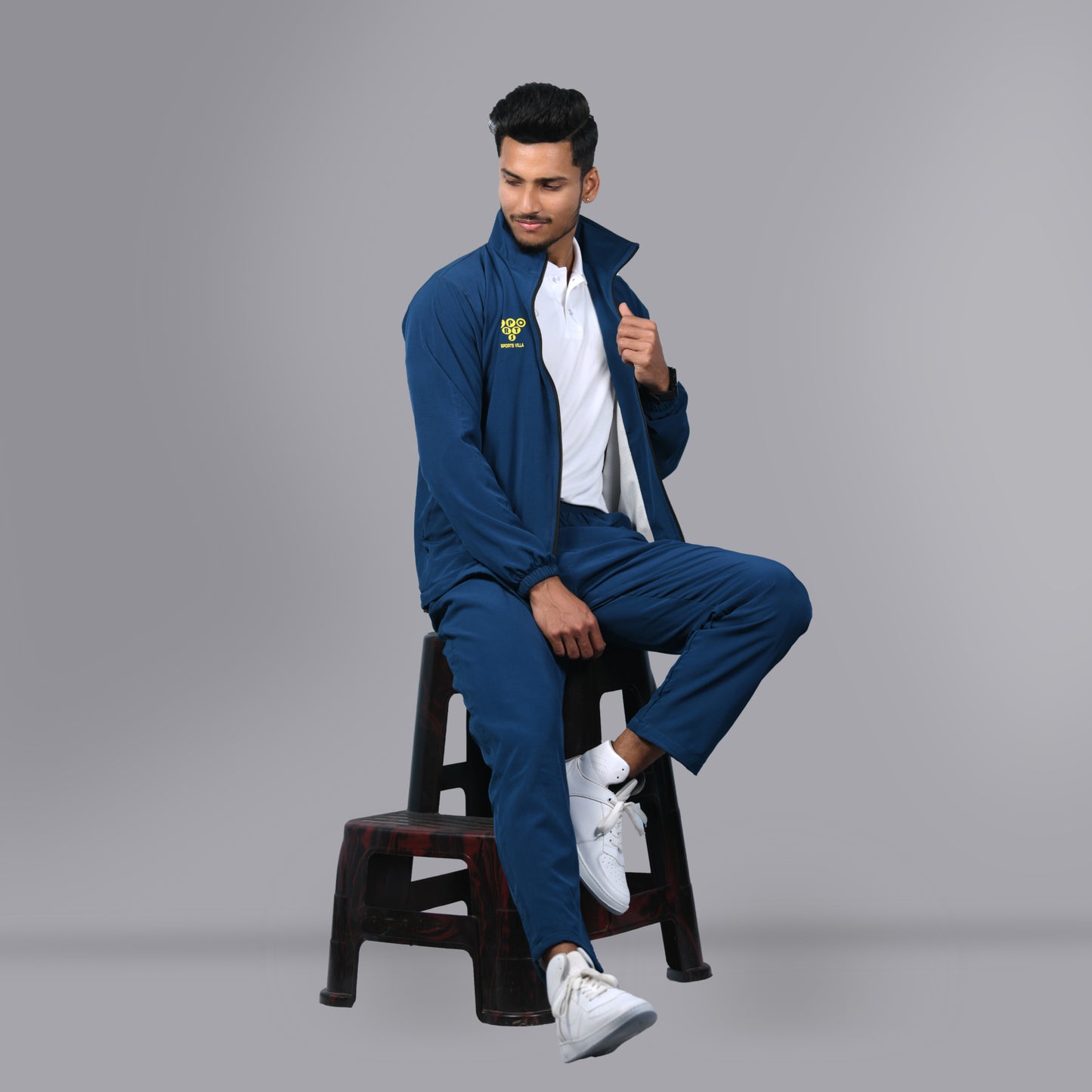 Mesh Windcheater Tracksuit (Cobalt Blue)