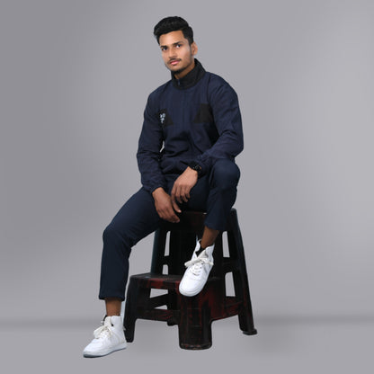 Mesh Windcheater Tracksuit (Navy Blue)