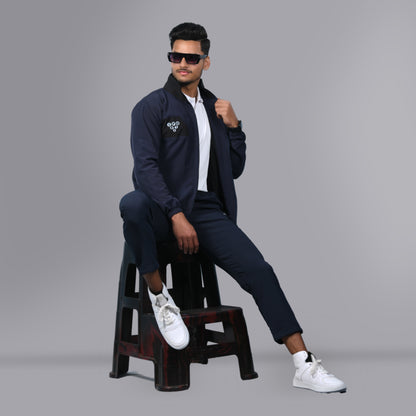 Mesh Windcheater Tracksuit (Navy Blue)