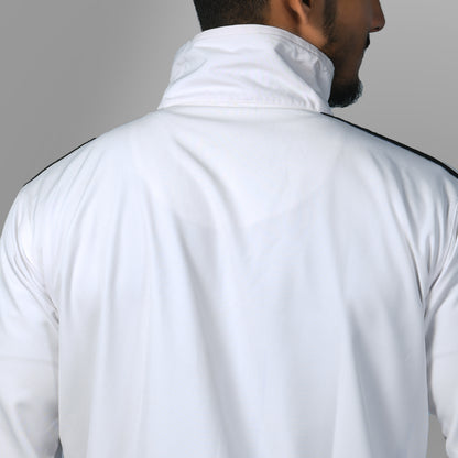 White Windcheater Jacket for Men by SPORTS VILLA