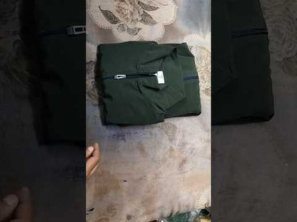 Mesh Windcheater Jacket for Men Olive Green
